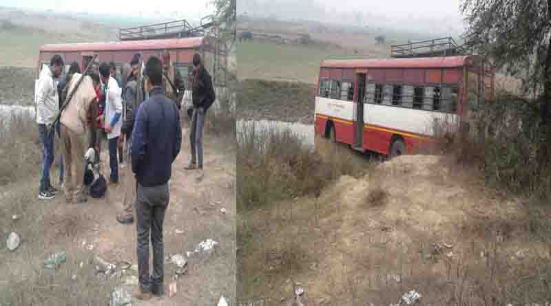 rodways bus ka accident barabanki