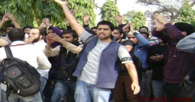 student protest in shikohabad up