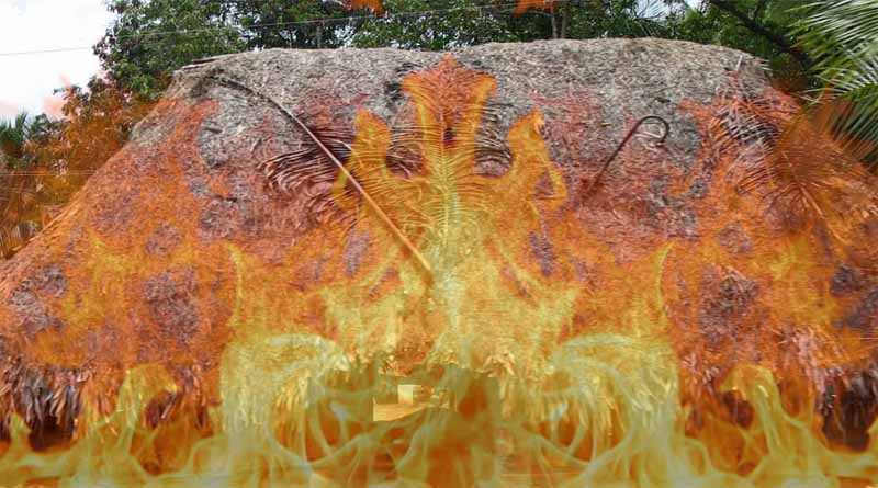 flames written The story of destruction ballia